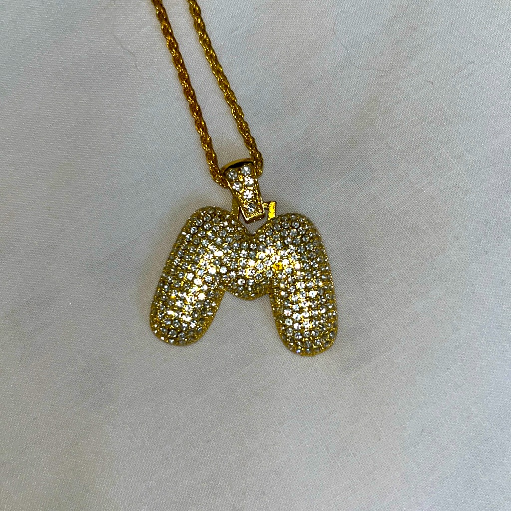Bubble Initial Pendant/Charm